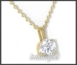 Preview: Brillant Anhänger & Kette 585 Gold 1,03ct, Si2